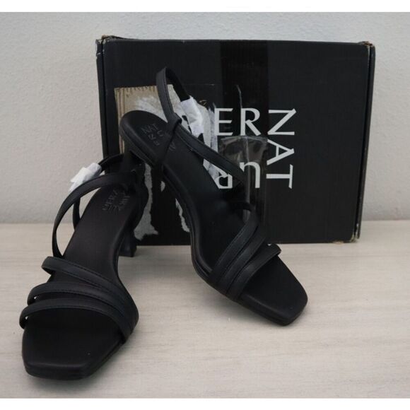 Naturalizer Shoes - Naturalizer I9063S1001 WMN Sz 7.5M Black Faux Leather Galaxy Dress Sandals